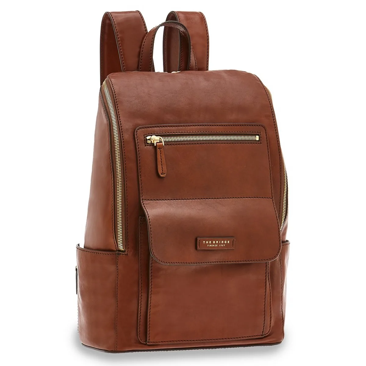 The Bridge Alberto Leder Rucksack Braun 3 The Bridge Alberto Leder Rucksack Braun