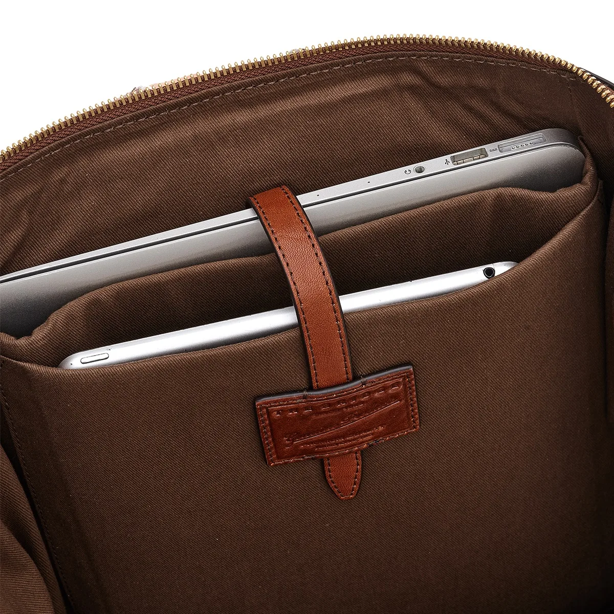 The Bridge Alberto Leder Rucksack Braun 4 The Bridge Alberto Leder Rucksack Braun – Bild 2