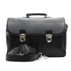 Aktentasche Pockets Schwarz -Modetaschen Geschäft compressed 1002 nero 3