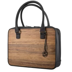 Mary - Henkeltasche In Amazaque/Schwarz -Modetaschen Geschäft compressed 10200102 1