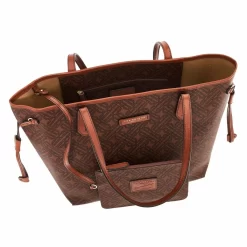 The Bridge Anna - Shopper Offen 29cm Braun -Modetaschen Geschäft compressed 1241
