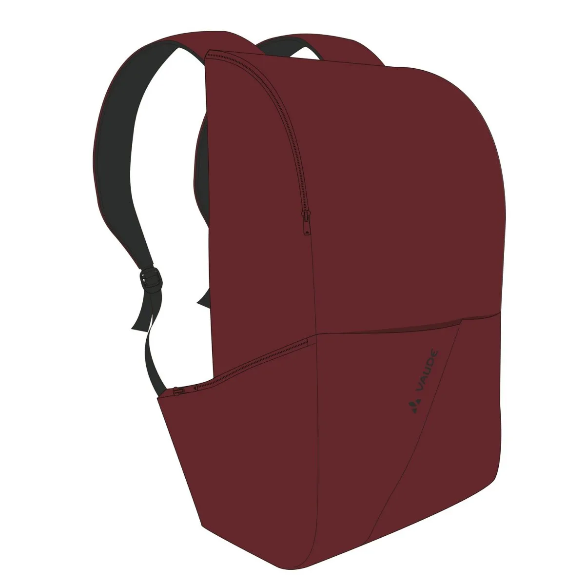 VAUDE Aspe Waxed Rucksack In Raisin 5 VAUDE Aspe Waxed Rucksack In Raisin – Bild 3