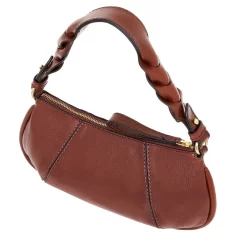 The Bridge Brigida - Clutch Tasche Leder Braun -Modetaschen Geschäft compressed 2199