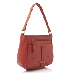 Gesso Schultertasche Medium Rot -Modetaschen Geschäft compressed 279812 ro b