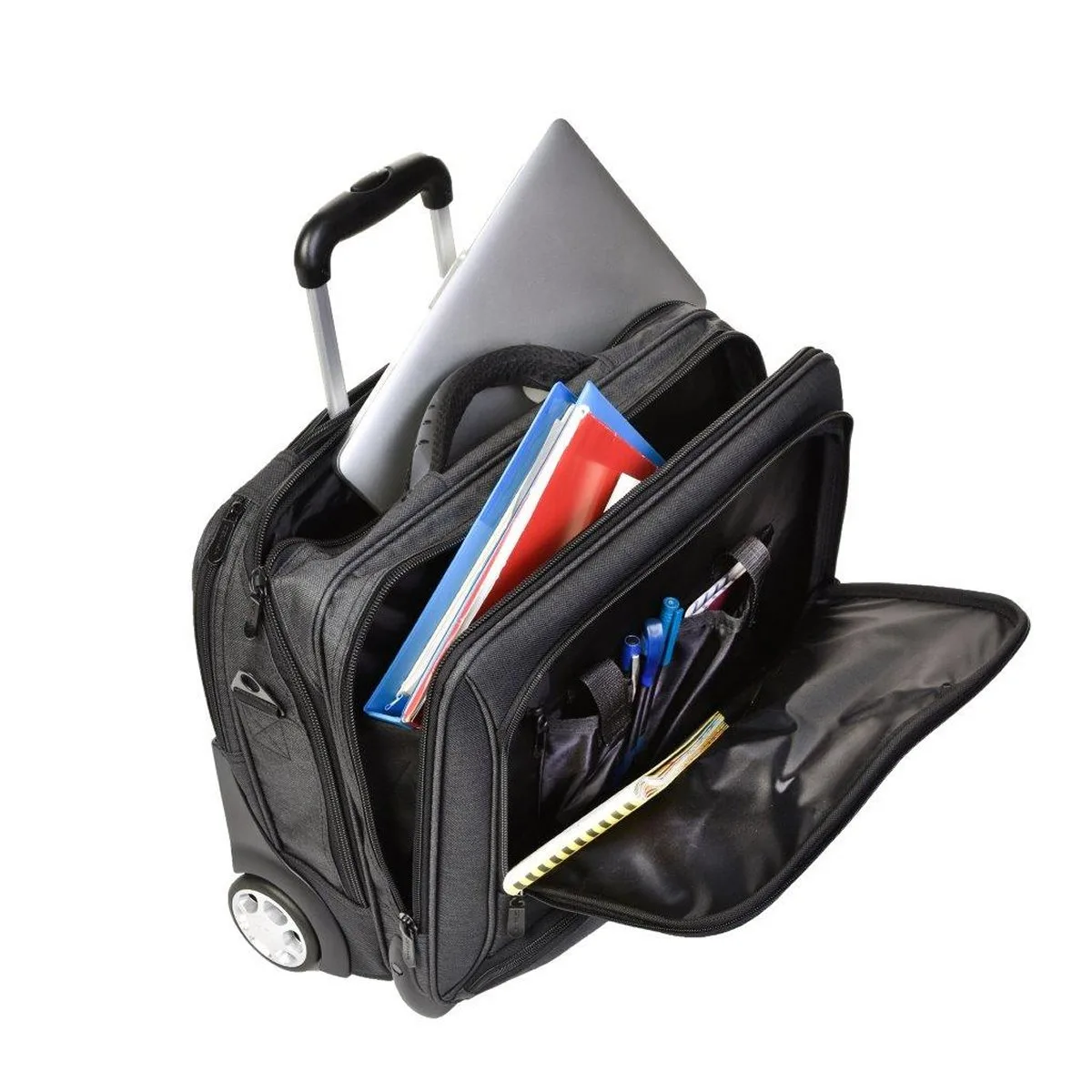 Business Trolley Office Case Aus Canvas 44.5 Cm In Schwarz 4 Business Trolley Office Case Aus Canvas 44.5 Cm In Schwarz – Bild 2