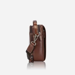 Oxford - Detailed Crossbody Organiser In Tabacco -Modetaschen Geschäft compressed 3689OXTOG 003