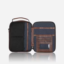 Oxford - Detailed Crossbody Organiser In Tabacco -Modetaschen Geschäft compressed 3689OXTOG 006