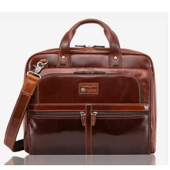 Oxford - Grosse Mehrfächrige Aktentasche Tobacco