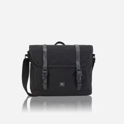 Canvas - Messenger Bag In Schwarz