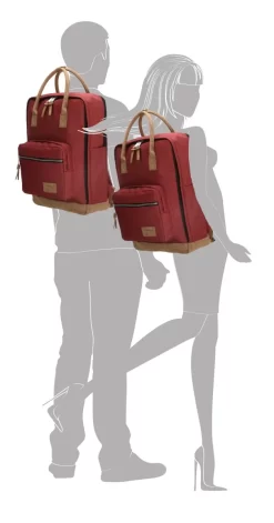 Rucksack Santiago 17" Burgund 12 Rucksack Santiago 17" Burgund -Modetaschen Geschäft compressed 46180007 3