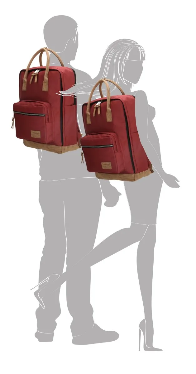 Rucksack Santiago 17" Burgund 7 Rucksack Santiago 17" Burgund – Bild 5