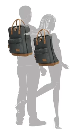 Rucksack Santiago 17" Grau -Modetaschen Geschäft compressed 46180012 3