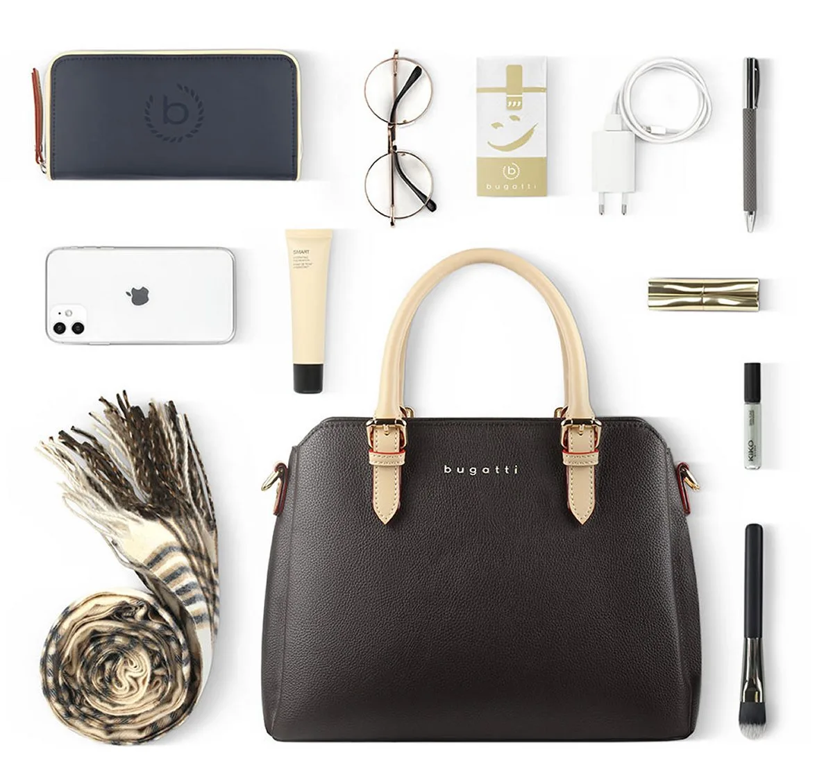 Bugatti Handtasche Ella M In Dunkelbraun 8 Bugatti Handtasche Ella M In Dunkelbraun – Bild 6