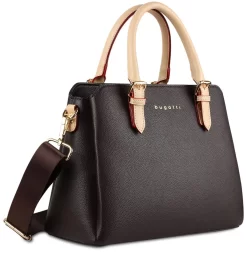 Bugatti Handtasche Ella M In Dunkelbraun 10 Bugatti Handtasche Ella M In Dunkelbraun -Modetaschen Geschäft compressed 49362302 frontside