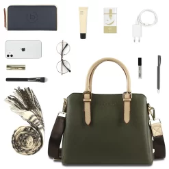 Bugatti Handtasche Ella M In Olive -Modetaschen Geschäft compressed 49362384 flatlay