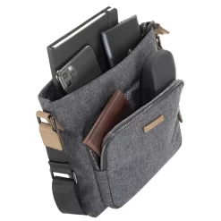 Bugatti Luce Schultertasche Grau -Modetaschen Geschäft compressed 49650049 InsideSide Props