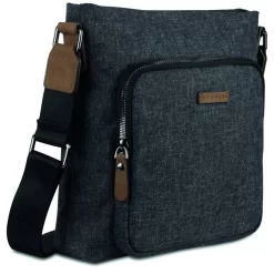 Bugatti Luce Schultertasche Grau -Modetaschen Geschäft compressed 49650049 frontside