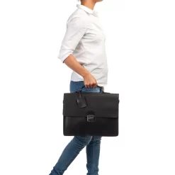 BURKELY Dean Briefcase Schwarz -Modetaschen Geschäft compressed 63792210 6
