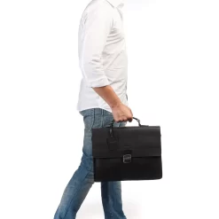 BURKELY Dean Briefcase Schwarz -Modetaschen Geschäft compressed 63792210 7