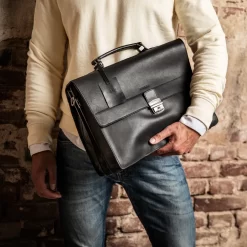 BURKELY Dean Briefcase Schwarz -Modetaschen Geschäft compressed 63792210 9
