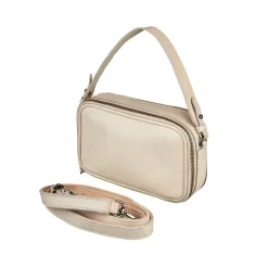 Leder Club-Handtasche In Beige -Modetaschen Geschäft compressed 70 2029 club bag stone 3