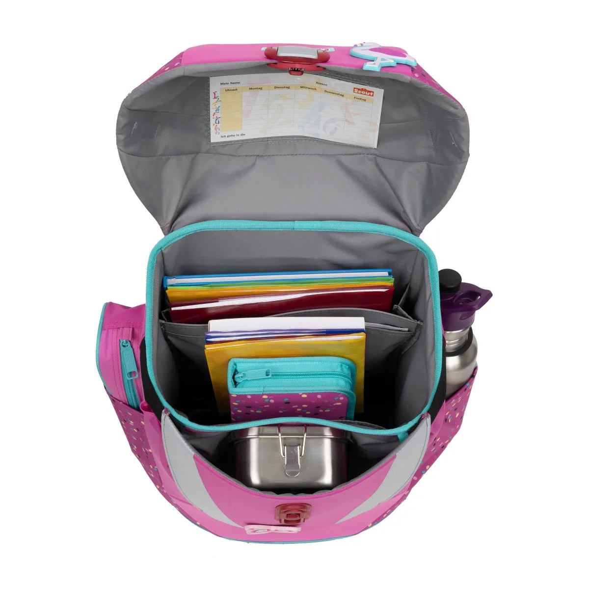 Scout Sunny Set II Schulrucksack Set Flamingo 4 Scout Sunny Set II Schulrucksack Set Flamingo – Bild 2