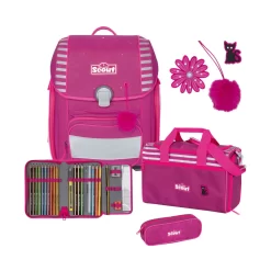 Scout Genius Schulrucksack Set Pretty Pink