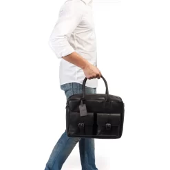 BURKELY Vintage Finn Workbag Schwarz -Modetaschen Geschäft compressed 79232210 7