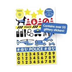 Percy Das Polizeiauto -Modetaschen Geschäft compressed 8 Sticker police blob RGB