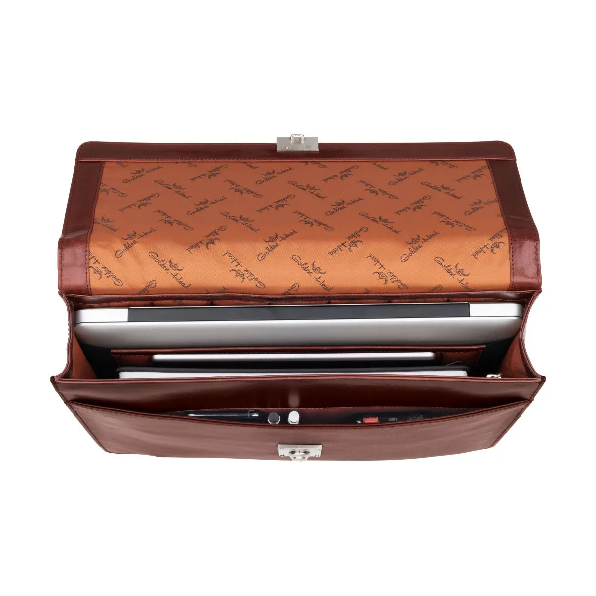 Golden Head Colorado Business - Aktenmappe 1-Fach Tabacco 4 Golden Head Colorado Business - Aktenmappe 1-Fach Tabacco – Bild 2