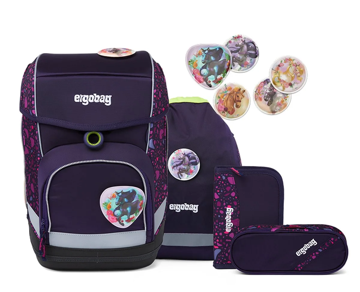 Ergobag Schulrucksackset 5-tlg. Cubo 19 Liter PferdeflüstBar 3 Ergobag Schulrucksackset 5-tlg. Cubo 19 Liter PferdeflüstBar