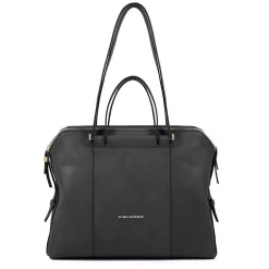Piquadro Damenlaptoptasche Mit IPad-Fach Schwarz