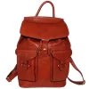 Pure Elegance Rucksack In Cognac -Modetaschen Geschäft compressed BEL 13380 02001