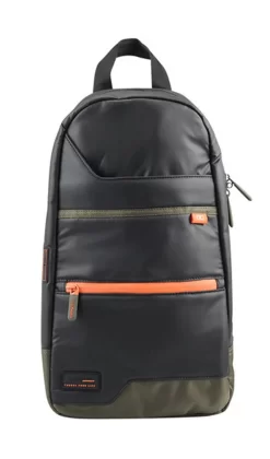 Overpass Mono Sling Bag In Schwarz/Grün