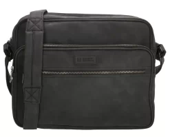 Laptop-Schultertasche Madrid 15" Schwarz