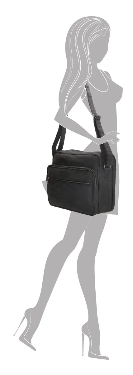 Laptop-Schultertasche Madrid 15" Schwarz 7 Laptop-Schultertasche Madrid 15" Schwarz – Bild 5