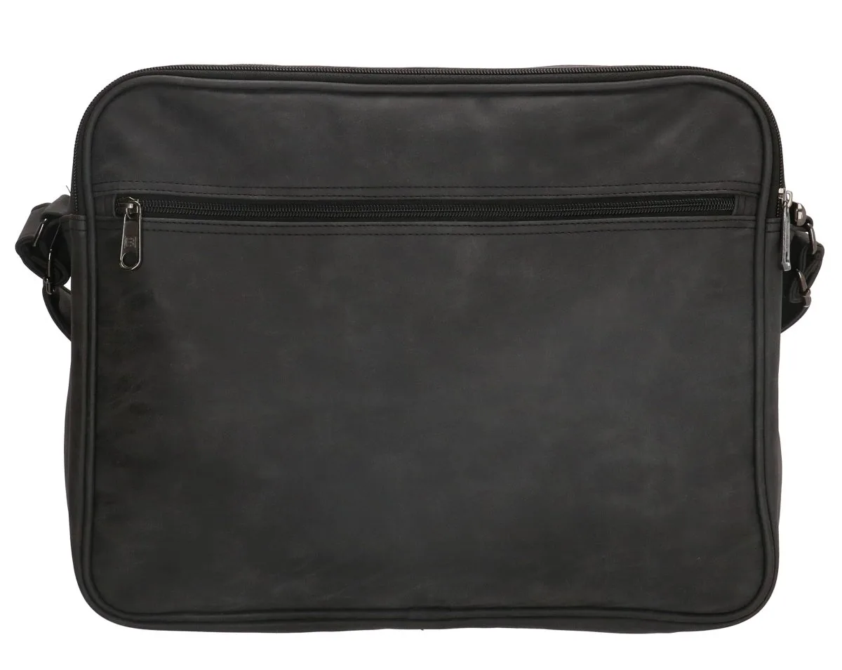 Laptop-Schultertasche Madrid 15" Schwarz 6 Laptop-Schultertasche Madrid 15" Schwarz – Bild 4