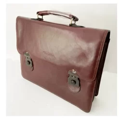 Aktenmappe 42 Cm Aus Rindleder Mit Reiterschloss