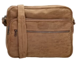 Laptop-Schultertasche Madrid 15" Braun