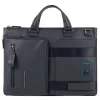 Piquadro Dioniso - Schmale Ausdehnbare Kurzgrifflaptoptasche In Nachtblau -Modetaschen Geschäft compressed CA4021W103 BLU