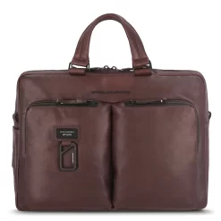 Piquadro Harper - Kurzgrifflaptoptasche Mit IPad®Pro 12.9"-Fach In Dunkelbraun