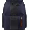 Piquadro Fast-Check Laptoprucksack Aus Rezykliertem Stoff Mit LED Licht Blau -Modetaschen Geschäft compressed CA4532BR2L BLU 1 1
