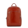 Piquadro Blue Square - Grosser Laptoprucksack Mit IPad®-Fach In Orange