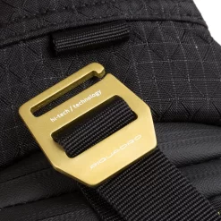 Piquadro Querträgertasche PQ-Y In Grau/Rot -Modetaschen Geschäft compressed CA5117PQY BLG DETT1 1