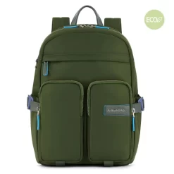 Piquadro Ryan - Laptoprucksack Aus Rezykliertem Stoff In Waldgrün