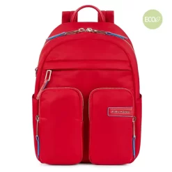 Piquadro Ryan - Laptoprucksack Aus Rezykliertem Stoff In Rot