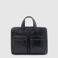 Piquadro B2 Revamp - Schmale Laptoptasche 14" Mit IPad-Halter In Nachtblau