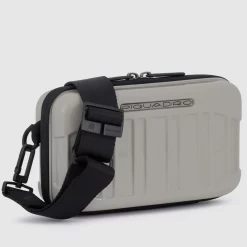 Piquadro PQ-Light - Crossbody Tasche In Grau -Modetaschen Geschäft compressed CA6172PQLS2 GR2 DETT01