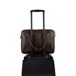 Aktentasche Everett Braun/Dots -Modetaschen Geschäft compressed Everett braun