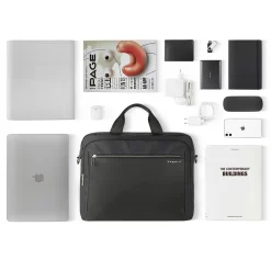 Bugatti Sera Businesstasche Anthrazit -Modetaschen Geschäft compressed Flatlay11